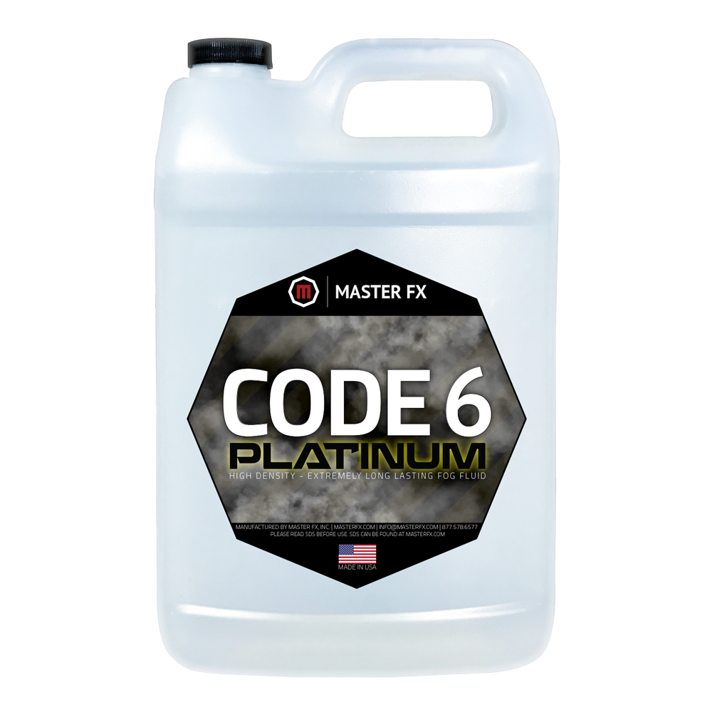 Code 6 Platinum - High Density - Extremely Long Lasting Fog Fluid
